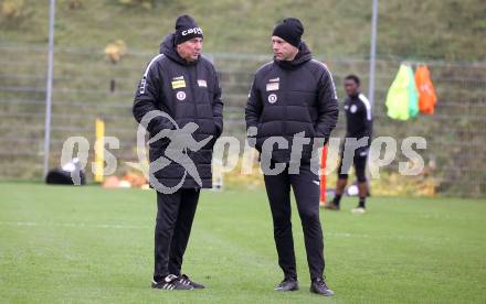 Fussball Bundesliga. SK Austria Klagenfurt. Training.   Trainer Peter Pacult, Co-Trainer Martin Lassnig.
Foto: Kuess
---
pressefotos, pressefotografie, kuess, qs, qspictures, sport, bild, bilder, bilddatenbank