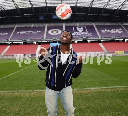 Fussball Bundesliga. SK Austria Klagenfurt.   Denzel Owusu.
Foto: Kuess
---
pressefotos, pressefotografie, kuess, qs, qspictures, sport, bild, bilder, bilddatenbank