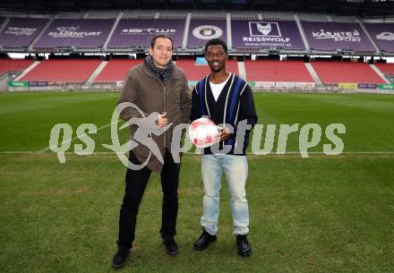 Fussball Bundesliga. SK Austria Klagenfurt.  Jiri Schilcher, Denzel Owusu,
Foto: Kuess
---
pressefotos, pressefotografie, kuess, qs, qspictures, sport, bild, bilder, bilddatenbank