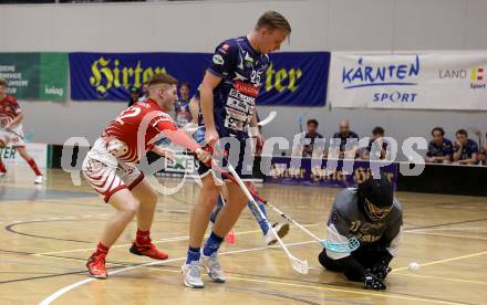 Floorball Derby KAC  gegen VSV Unihockey.  Deisinger Tim  (KAC),  Blazic Jan, Taurer Timmo  (VSV). Klagenfurt, am 16.11.2024.
Foto: Kuess
www.qspictures.net
---
pressefotos, pressefotografie, kuess, qs, qspictures, sport, bild, bilder, bilddatenbank