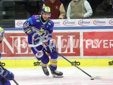 Eishockey ICE Bundesliga. VSV gegen Fehervar.  Guus Van Nes (VSV). Villach, am 20.11.2024.
Foto: Kuess
---
pressefotos, pressefotografie, kuess, qs, qspictures, sport, bild, bilder, bilddatenbank