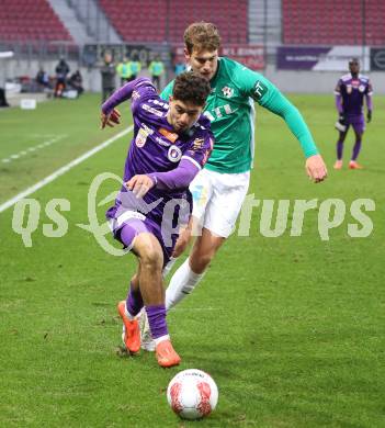 Fussball Bundesliga. SK  Austria Klagenfurt gegen WSG Tirol. Ben Bobzien (Klagenfurt). Klagenfurt, am 1.12.2024.
Foto: Kuess
---
pressefotos, pressefotografie, kuess, qs, qspictures, sport, bild, bilder, bilddatenbank