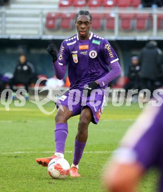 Fussball Bundesliga. SK  Austria Klagenfurt gegen WSG Tirol. Dikeni-Rafid Salifou (Klagenfurt). Klagenfurt, am 1.12.2024.
Foto: Kuess
---
pressefotos, pressefotografie, kuess, qs, qspictures, sport, bild, bilder, bilddatenbank