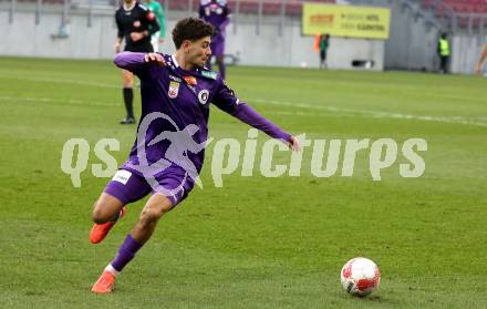 Fussball Bundesliga. SK  Austria Klagenfurt gegen WSG Tirol. Ben Bobzien (Klagenfurt). Klagenfurt, am 1.12.2024.
Foto: Kuess
---
pressefotos, pressefotografie, kuess, qs, qspictures, sport, bild, bilder, bilddatenbank