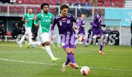 Fussball Bundesliga. SK  Austria Klagenfurt gegen WSG Tirol. Thorsten Mahrer (Klagenfurt). Klagenfurt, am 1.12.2024.
Foto: Kuess
---
pressefotos, pressefotografie, kuess, qs, qspictures, sport, bild, bilder, bilddatenbank