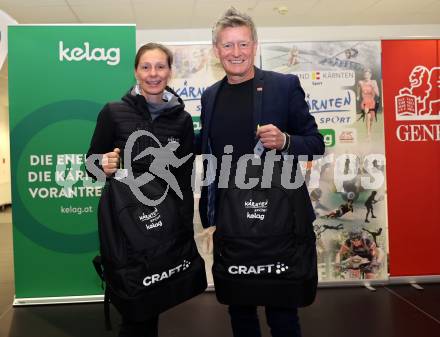 Kaernten Sport. Package Uebergabe. Sandra Pollak, Arno Arthofer. 
Foto: Kuess
---
pressefotos, pressefotografie, kuess, qs, qspictures, sport, bild, bilder, bilddatenbank