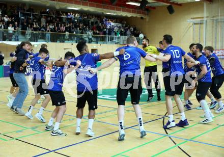 HLA Handball Bundesliga. SC Ferlach gegen HSG Xentis Lipizzanerheimat.  Jubel (SCF). Ferlach, am 6.12.2024.
Foto: Kuess
---
pressefotos, pressefotografie, kuess, qs, qspictures, sport, bild, bilder, bilddatenbank