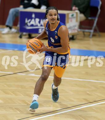 Basketball 2. Liga 2024/2025. Grunddurchgang 11. Runde.  Woerthersee Piraten gegen BBU Salzburg.  Samuel Gatterbauer (Salzburg). Klagenfurt, am 7.12.2024.
Foto: Kuess


---
pressefotos, pressefotografie, kuess, qs, qspictures, sport, bild, bilder, bilddatenbank