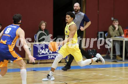 Basketball 2. Liga 2024/2025. Grunddurchgang 11. Runde.  Woerthersee Piraten gegen BBU Salzburg.  Marcus Holyfield	  (Woerthersee Piraten),   Klagenfurt, am 7.12.2024.
Foto: Kuess


---
pressefotos, pressefotografie, kuess, qs, qspictures, sport, bild, bilder, bilddatenbank