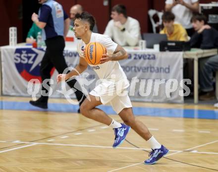 Basketball 2. Liga 2024/2025. Grunddurchgang 12. Runde.  KOS Celovec gegen Vienna United.   Mauro Gerszke (KOS Celovec),   Klagenfurt, am 14.12.2024.
Foto: Kuess


---
pressefotos, pressefotografie, kuess, qs, qspictures, sport, bild, bilder, bilddatenbank