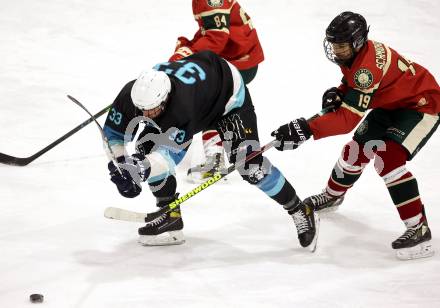 Eishockey. AHC Division 2 Ost.. Lendhafen Seeloewen gegen Reifnitz Trouts. Armin Kreiner (Seeloewen), Andreas Schmidhofer (Reifnitz).. Ferlach, am 15.12.2024.
Foto: Kuess
---
pressefotos, pressefotografie, kuess, qs, qspictures, sport, bild, bilder, bilddatenbank