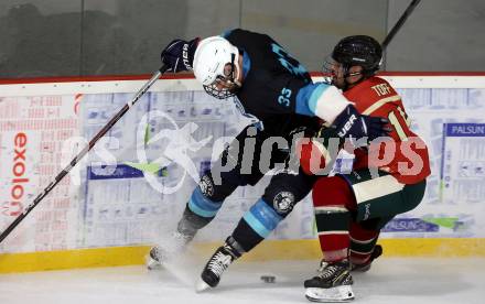 Eishockey. AHC Division 2 Ost.. Lendhafen Seeloewen gegen Reifnitz Trouts. Armin Kreiner Seeloewen), Nico Toff (Reifnitz).. Ferlach, am 15.12.2024.
Foto: Kuess
---
pressefotos, pressefotografie, kuess, qs, qspictures, sport, bild, bilder, bilddatenbank