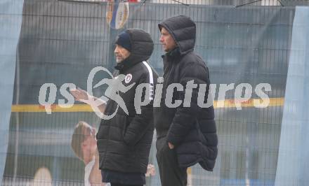 Fussball Bundesliga. Training SK Austria Klagenfurt. Guenther Gorenzel, Peer Jaekel. Klagenfurt, am 7.1.2025.
Foto: Kuess
---
pressefotos, pressefotografie, kuess, qs, qspictures, sport, bild, bilder, bilddatenbank