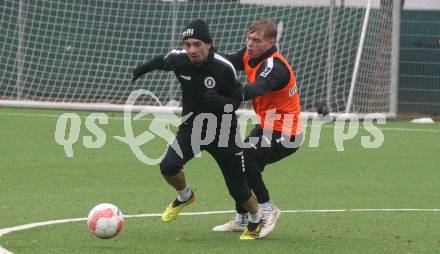 Fussball Bundesliga. Training SK Austria Klagenfurt. Ben Bobzien, Jonas Kuehn. Klagenfurt, am 7.1.2025.
Foto: Kuess
---
pressefotos, pressefotografie, kuess, qs, qspictures, sport, bild, bilder, bilddatenbank