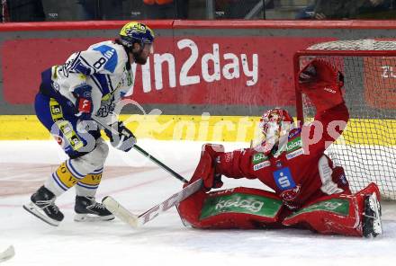 Eishockey ICE Bundesliga. KAC gegen VSV. Sebastian Dahm (KAC), Maximilian Rebernig (VSV). Klagenfurt, am 8.1.2024.
Foto: Kuess
---
pressefotos, pressefotografie, kuess, qs, qspictures, sport, bild, bilder, bilddatenbank