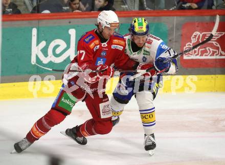 Eishockey ICE Bundesliga. KAC gegen VSV. Mathias From (KAC), Philipp Lindner (VSV). Klagenfurt, am 8.1.2024.
Foto: Kuess
---
pressefotos, pressefotografie, kuess, qs, qspictures, sport, bild, bilder, bilddatenbank