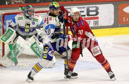 Eishockey ICE Bundesliga. KAC gegen VSV. Matthew Fraser (KAC), Thomas Vallant (VSV). Klagenfurt, am 8.1.2024.
Foto: Kuess
---
pressefotos, pressefotografie, kuess, qs, qspictures, sport, bild, bilder, bilddatenbank