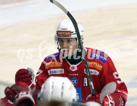 Eishockey ICE Bundesliga. KAC gegen VSV. Torjubel Clemens Unterweger (KAC). Klagenfurt, am 8.1.2024.
Foto: Kuess
---
pressefotos, pressefotografie, kuess, qs, qspictures, sport, bild, bilder, bilddatenbank