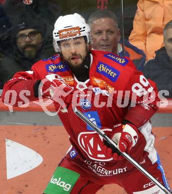 Eishockey ICE Bundesliga. KAC gegen VSV. Raphael Herburger  (KAC). Klagenfurt, am 8.1.2024.
Foto: Kuess
---
pressefotos, pressefotografie, kuess, qs, qspictures, sport, bild, bilder, bilddatenbank