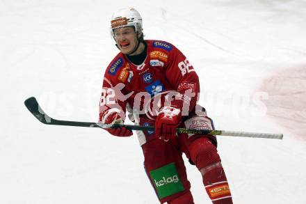 Eishockey ICE Bundesliga. KAC gegen VSV. Torjubel Timo Nickl (KAC). Klagenfurt, am 8.1.2024.
Foto: Kuess
---
pressefotos, pressefotografie, kuess, qs, qspictures, sport, bild, bilder, bilddatenbank