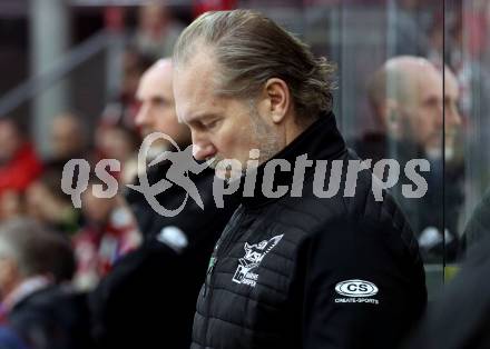 Eishockey ICE Bundesliga. KAC gegen VSV. Trainer Trau Tuomie (VSV). Klagenfurt, am 8.1.2024.
Foto: Kuess
---
pressefotos, pressefotografie, kuess, qs, qspictures, sport, bild, bilder, bilddatenbank