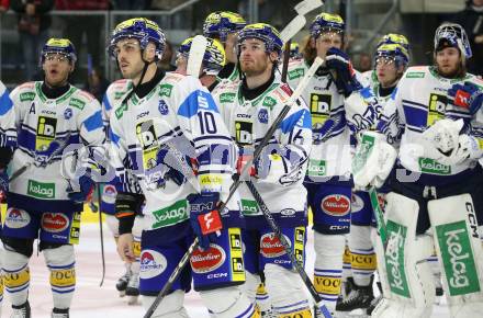 Eishockey ICE Bundesliga. KAC gegen VSV. Thomas Vallant, Kevin Hancock  (VSV). Klagenfurt, am 8.1.2024.
Foto: Kuess
---
pressefotos, pressefotografie, kuess, qs, qspictures, sport, bild, bilder, bilddatenbank