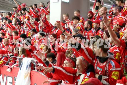 Eishockey ICE Bundesliga. KAC gegen VSV. Fans (KAC). Klagenfurt, am 8.1.2024.
Foto: Kuess
---
pressefotos, pressefotografie, kuess, qs, qspictures, sport, bild, bilder, bilddatenbank