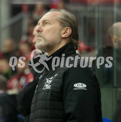 Eishockey ICE Bundesliga. KAC gegen VSV. Trainer Trau Tuomie (VSV). Klagenfurt, am 8.1.2024.
Foto: Kuess
---
pressefotos, pressefotografie, kuess, qs, qspictures, sport, bild, bilder, bilddatenbank