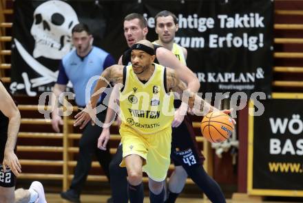 Basketball 2. Liga 2024/2025. Grunddurchgang 14. Runde.  Woerthersee Piraten gegen Mistelbach Mustangs.   Shawn L. Ray  (Piraten),   Klagenfurt, am 11.1.2025.
Foto: Kuess


---
pressefotos, pressefotografie, kuess, qs, qspictures, sport, bild, bilder, bilddatenbank