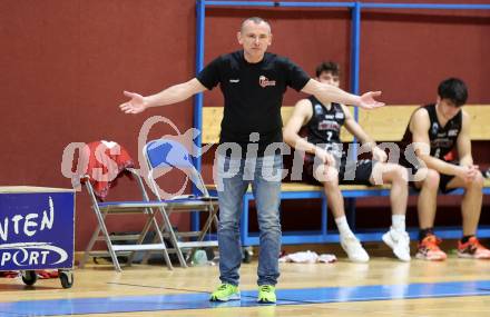 Basketball 2. Liga 2024/2025. Grunddurchgang 14. Runde.  Woerthersee Piraten gegen Mistelbach Mustangs.  Trainer Martin Weissenboeck (Mistelbach Mustangs). Klagenfurt, am 11.1.2025.
Foto: Kuess


---
pressefotos, pressefotografie, kuess, qs, qspictures, sport, bild, bilder, bilddatenbank