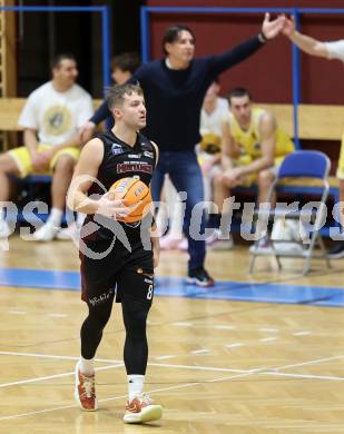 Basketball 2. Liga 2024/2025. Grunddurchgang 14. Runde.  Woerthersee Piraten gegen Mistelbach Mustangs.  Jan Kozina   (Mistelbach Mustangs). Klagenfurt, am 11.1.2025.
Foto: Kuess


---
pressefotos, pressefotografie, kuess, qs, qspictures, sport, bild, bilder, bilddatenbank