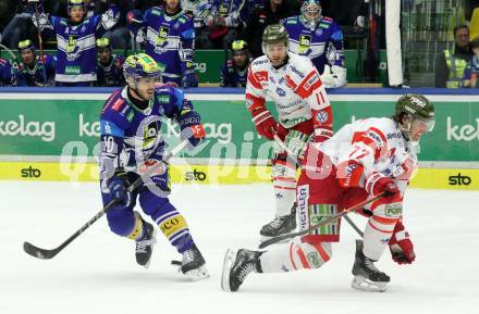 Eishockey ICE Bundesliga. VSV gegen HCB SÃ¼dtirol Alperia.   Thomas Vallant VSV),  Pascal Brunner (Bozen). Villach, am 12.1.2025
Foto: Kuess
---
pressefotos, pressefotografie, kuess, qs, qspictures, sport, bild, bilder, bilddatenbank