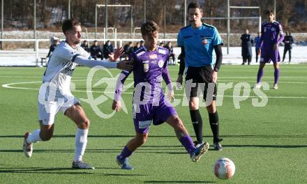 Fussball Bundesliga. Testspiel. SK Austria Klagenfurt gegen NK Brinje. Philipp Wydra (Austria Klagenfurt). Moosburg, am 12.1.2025.
Foto: Kuess
---
pressefotos, pressefotografie, kuess, qs, qspictures, sport, bild, bilder, bilddatenbank