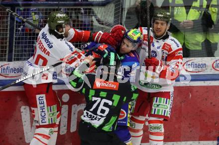 Eishockey ICE Bundesliga. VSV gegen HCB SÃ¼dtirol Alperia.   Max Coatta (VSV),  Dylan Di Perna, Matt Bradley (Bozen). Villach, am 12.1.2025
Foto: Kuess
---
pressefotos, pressefotografie, kuess, qs, qspictures, sport, bild, bilder, bilddatenbank