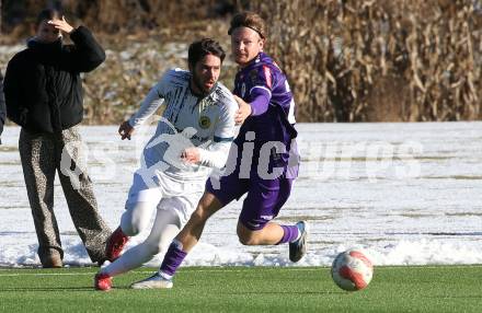 Fussball Bundesliga. Testspiel. SK Austria Klagenfurt gegen NK Brinje. Sky Schwarz (Austria Klagenfurt). Moosburg, am 12.1.2025.
Foto: Kuess
---
pressefotos, pressefotografie, kuess, qs, qspictures, sport, bild, bilder, bilddatenbank