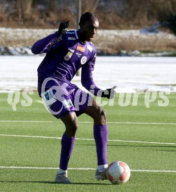 Fussball Bundesliga. Testspiel. SK Austria Klagenfurt gegen NK Brinje. Dikeni Salifou (Austria Klagenfurt). Moosburg, am 12.1.2025.
Foto: Kuess
---
pressefotos, pressefotografie, kuess, qs, qspictures, sport, bild, bilder, bilddatenbank