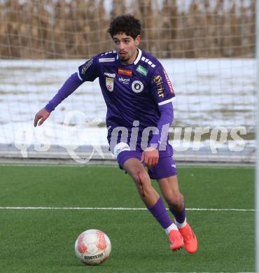 Fussball Bundesliga. Testspiel. SK Austria Klagenfurt gegen NK Brinje. Ben Bobzien (Austria Klagenfurt). Moosburg, am 12.1.2025.
Foto: Kuess
---
pressefotos, pressefotografie, kuess, qs, qspictures, sport, bild, bilder, bilddatenbank