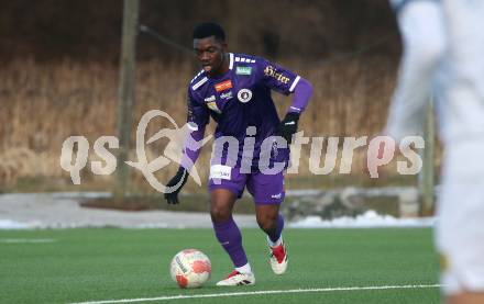 Fussball Bundesliga. Testspiel. SK Austria Klagenfurt gegen NK Brinje. Denzel Owusu (Austria Klagenfurt). Moosburg, am 12.1.2025.
Foto: Kuess
---
pressefotos, pressefotografie, kuess, qs, qspictures, sport, bild, bilder, bilddatenbank