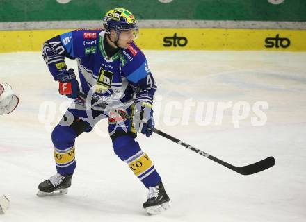 Eishockey ICE Bundesliga. VSV gegen HCB SÃ¼dtirol Alperia.   Elias Wallenta (VSV). Villach, am 12.1.2025
Foto: Kuess
---
pressefotos, pressefotografie, kuess, qs, qspictures, sport, bild, bilder, bilddatenbank