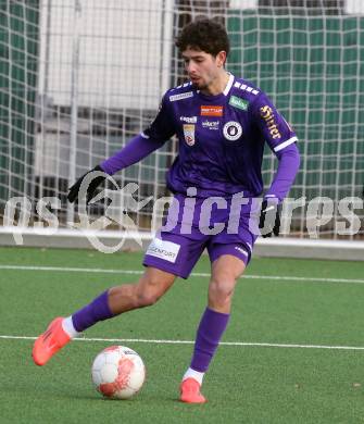 Fussball Bundesliga. Testspiel. SK Austria Klagenfurt gegen Sirnitz. Ben Bobzien (Austria Klagenfurt). Klagenfurt, am 14,1.2025.
Foto: Kuess
---
pressefotos, pressefotografie, kuess, qs, qspictures, sport, bild, bilder, bilddatenbank