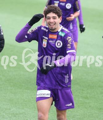 Fussball Bundesliga. Testspiel. SK Austria Klagenfurt gegen Lafnitz.  Ben Bobzien (Austria Klagenfurt). Klagenfurt, am 31,1.2025.
Foto: Kuess
---
pressefotos, pressefotografie, kuess, qs, qspictures, sport, bild, bilder, bilddatenbank