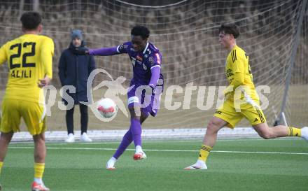 Fussball Bundesliga. Testspiel. SK Austria Klagenfurt gegen Lafnitz. Dikeni Salifou (Austria Klagenfurt). Klagenfurt, am 31,1.2025.
Foto: Kuess
---
pressefotos, pressefotografie, kuess, qs, qspictures, sport, bild, bilder, bilddatenbank