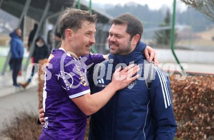 Fussball Bundesliga. Testspiel. SK Austria Klagenfurt gegen Lafnitz. Christopher Wernitznig (Austria Klagenfurt), Nemanja Rnic (WAC Amateure). Klagenfurt, am 31,1.2025.
Foto: Kuess
---
pressefotos, pressefotografie, kuess, qs, qspictures, sport, bild, bilder, bilddatenbank