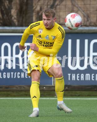 Fussball Bundesliga. Testspiel. SK Austria Klagenfurt gegen Lafnitz.  Florian Freissegger (Lafnitz). Klagenfurt, am 31,1.2025.
Foto: Kuess
---
pressefotos, pressefotografie, kuess, qs, qspictures, sport, bild, bilder, bilddatenbank