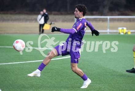 Fussball Bundesliga. Testspiel. SK Austria Klagenfurt gegen Lafnitz.  Ben Bobzien (Austria Klagenfurt). Klagenfurt, am 31,1.2025.
Foto: Kuess
---
pressefotos, pressefotografie, kuess, qs, qspictures, sport, bild, bilder, bilddatenbank