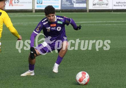 Fussball Bundesliga. Testspiel. SK Austria Klagenfurt gegen Lafnitz.  Ben Bobzien (Austria Klagenfurt). Klagenfurt, am 31,1.2025.
Foto: Kuess
---
pressefotos, pressefotografie, kuess, qs, qspictures, sport, bild, bilder, bilddatenbank