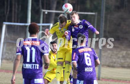 Fussball Bundesliga. Testspiel. SK Austria Klagenfurt gegen Lafnitz. Nicolas Binder (Austria Klagenfurt), Sebastian Ferrer (Lafnitz). Klagenfurt, am 31,1.2025.
Foto: Kuess
---
pressefotos, pressefotografie, kuess, qs, qspictures, sport, bild, bilder, bilddatenbank