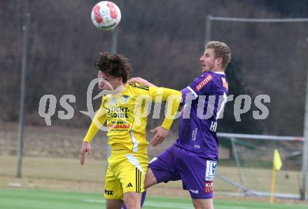 Fussball Bundesliga. Testspiel. SK Austria Klagenfurt gegen Lafnitz. Martin Hinteregger (Austria Klagenfurt), Denis Dizdarevic (Lafnitz). Klagenfurt, am 31,1.2025.
Foto: Kuess
---
pressefotos, pressefotografie, kuess, qs, qspictures, sport, bild, bilder, bilddatenbank