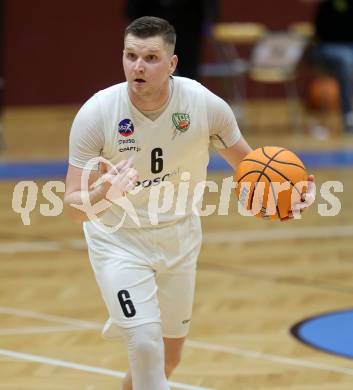 Basketball 2. Liga 2024/2025. Grunddurchgang 17. Runde.  KOS Celovec gegen Dornbirn Lions.   Jernej Andolsek Heine (KOS Celovec),   Klagenfurt, am 1.2.2025.
Foto: Kuess


---
pressefotos, pressefotografie, kuess, qs, qspictures, sport, bild, bilder, bilddatenbank