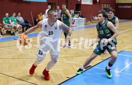 Basketball 2. Liga 2024/2025. Grunddurchgang 17. Runde.  KOS Celovec gegen Dornbirn Lions.   Nikolas Susa (KOS Celovec),  Klagenfurt, am 1.2.2025.
Foto: Kuess


---
pressefotos, pressefotografie, kuess, qs, qspictures, sport, bild, bilder, bilddatenbank